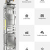 ServLifts Dumbwaiters 5std SC-A004 100kg 0.75kW Dumbwaiter Lift | 80x80x80cm Side Counterweight