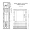 RC-B005 200kg 1.1kW Dumbwaiter Lift | 80x80x100cm Rear Counterweight