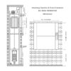 sc-a006-dumbwaiter-80x80x120cm-4 SC-A006 200kg 1.1kW Dumbwaiter Lift | 80x80x120cm Side Counterweight