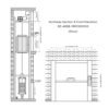 SC-A008 250kg 1.5kW Dumbwaiter Lift | 100x100x120cm Side Counterweight