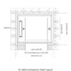 SC-A003 100kg 0.75kW Dumbwaiter Lift | 70x70x80cm Side Counterweight