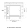 SC-A004-Dumbwaiter Shaft Layout SC-A004 100kg 0.75kW Dumbwaiter Lift | 80x80x80cm Side Counterweight