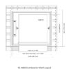 SC-A008 250kg 1.5kW Dumbwaiter Lift | 100x100x120cm Side Counterweight