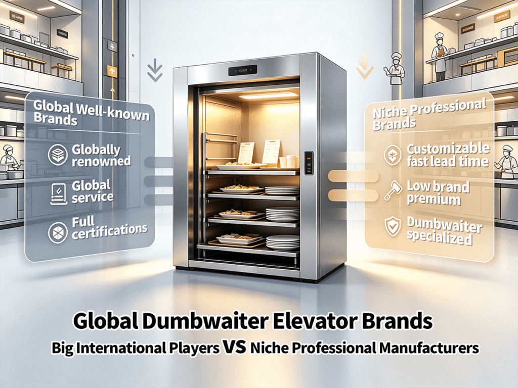 Global dumbwaiter elevator brands comparison: international giants vs niche manufacturers