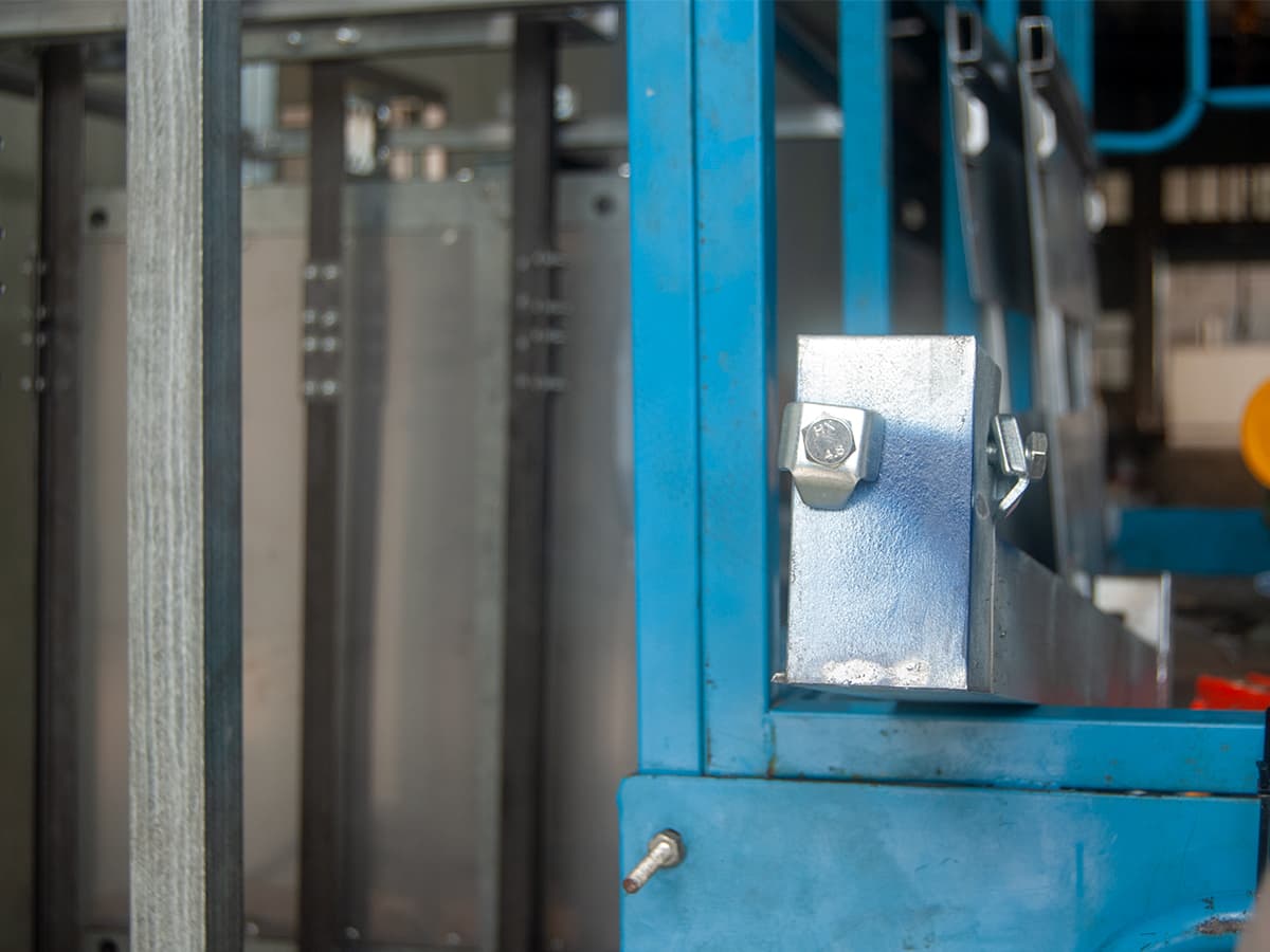 Dumbwaiter installation site with shaft opening prepared in a commercial building