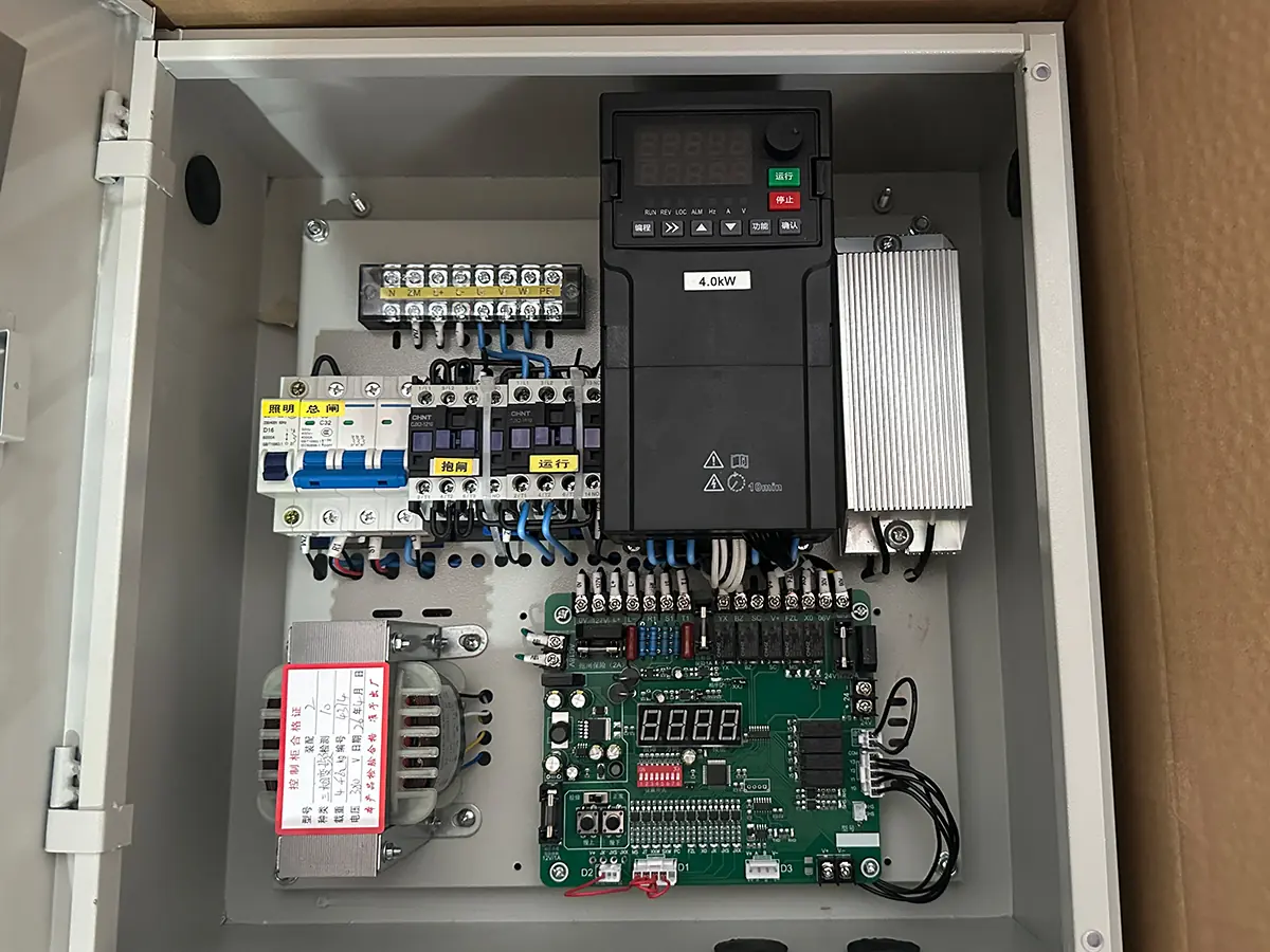 The control panel of a ServLifts dumbwaiter