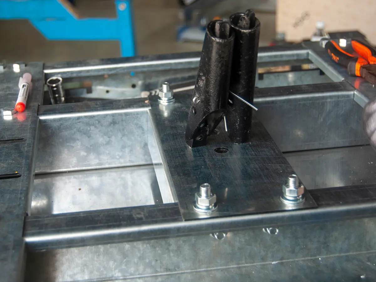 Load testing a dumbwaiter at the ServLifts factory